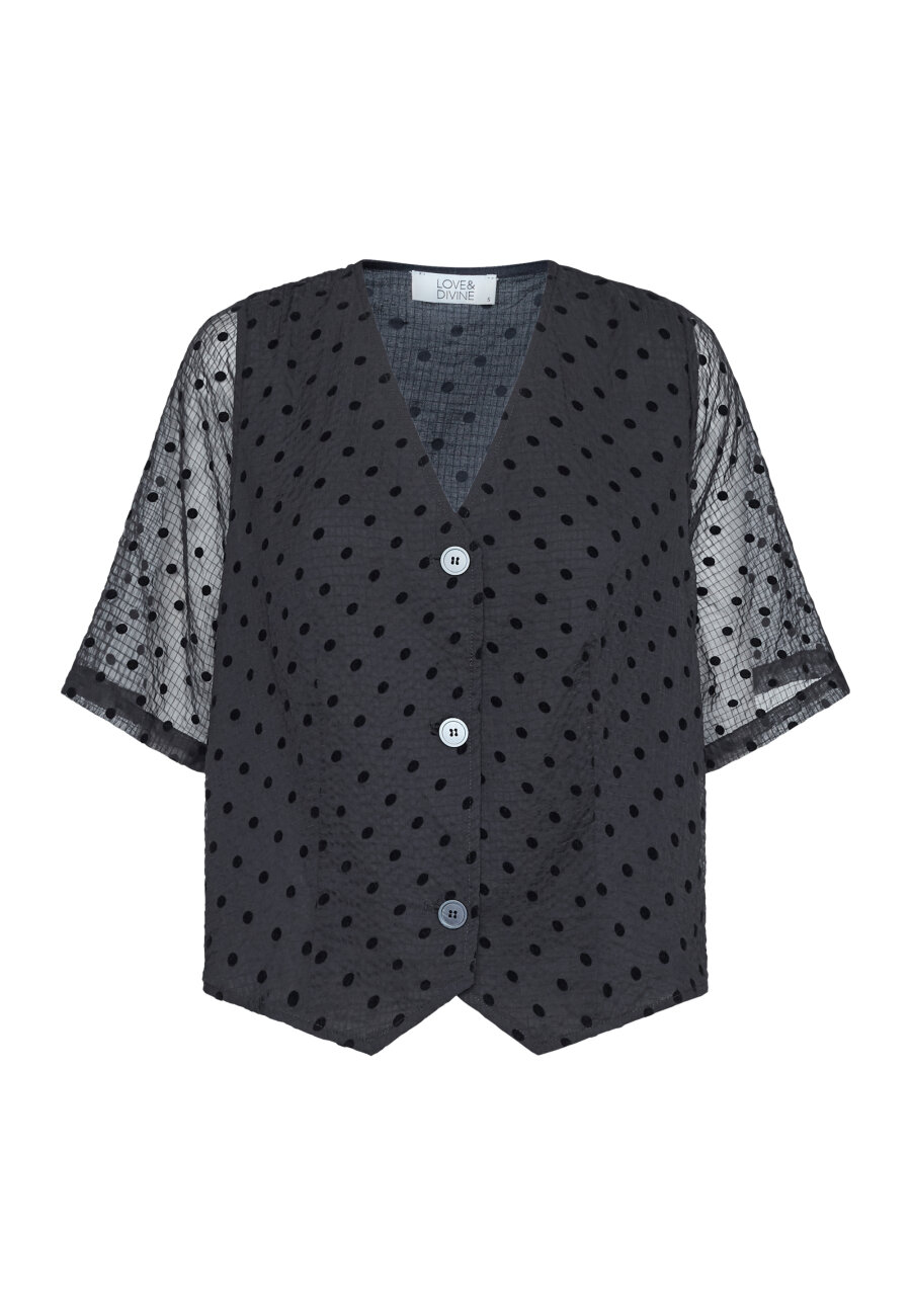 Love & Divine top/vest love1478 black main image 1