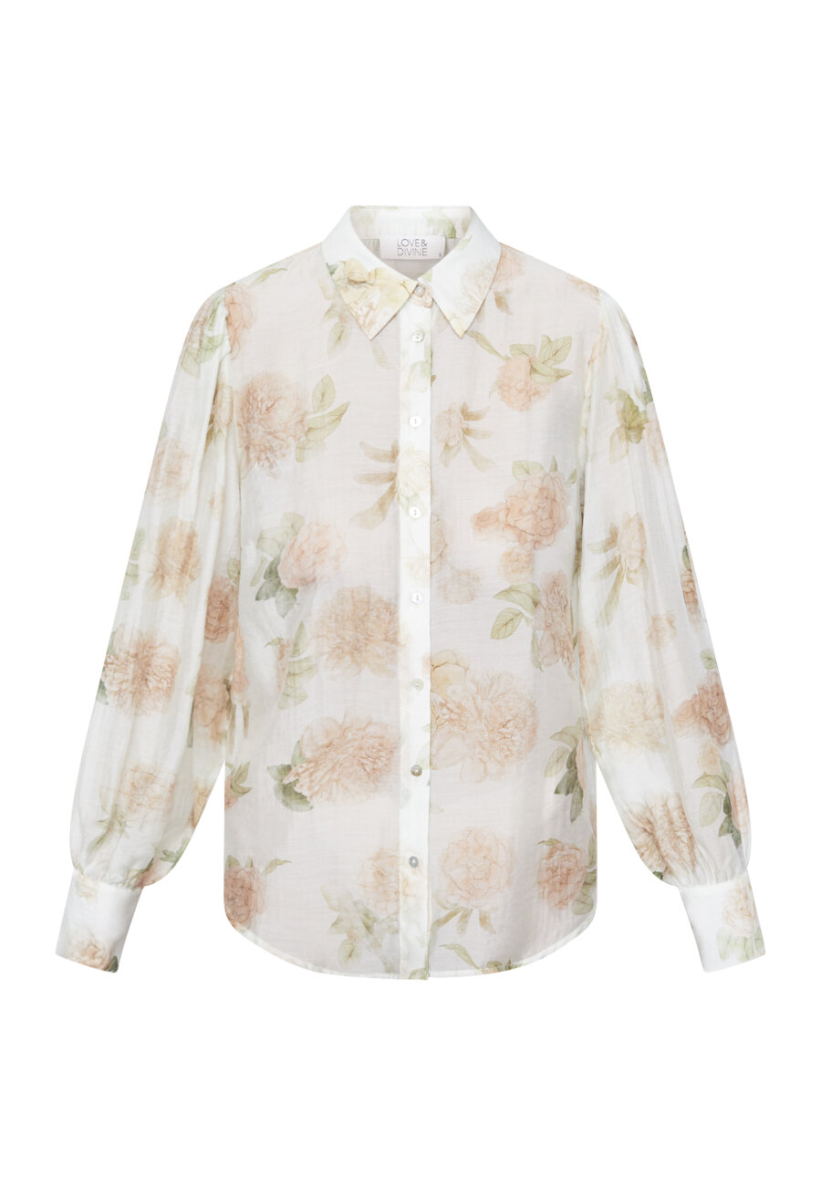 Love & Divine love1529 blue stripe shirt